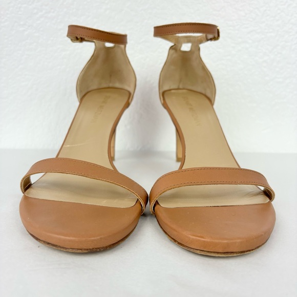 {Stuart Weitzman} Nunaked Mid Heel Ankle Strap Sandal, Size 12 - Picture 6 of 11